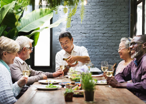 istock Senior Group Relax Lifestyle Dinning Concept 820813654