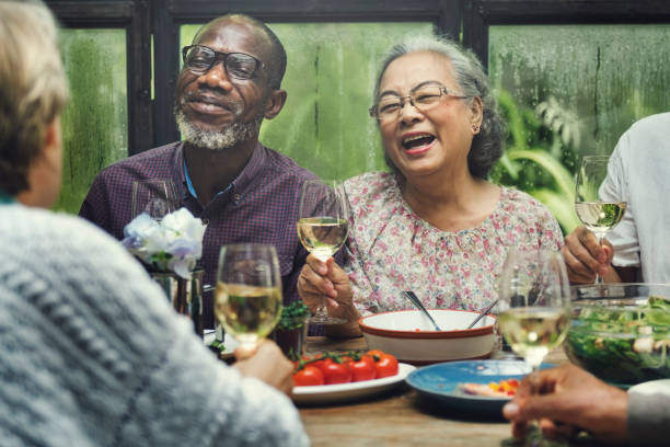 istock Senior Group Relax Lifestyle Dinning Concept 820813676