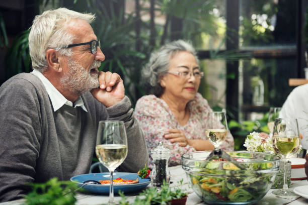 istock Senior Group Relax Lifestyle Dinning Concept 820813696