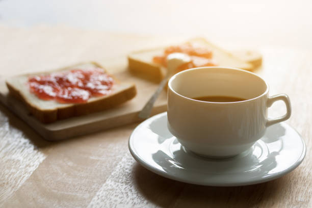 istock Jam, toast and coffee in the morning. 820821206