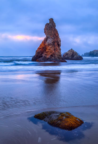 istock Seastack at Bandon Beach in Bandon, Oregon at sunset. 820821370
