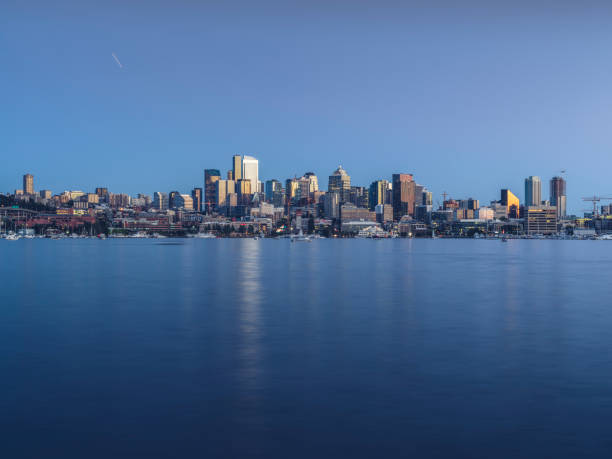 istock Panoramic view of sea and cityscape against sky 820826270