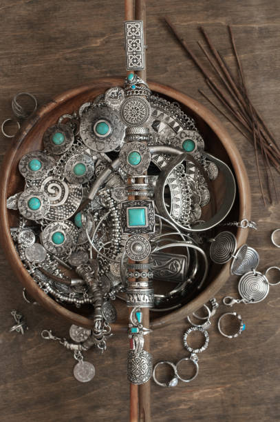 istock Bohemian chic jewelry 820829104