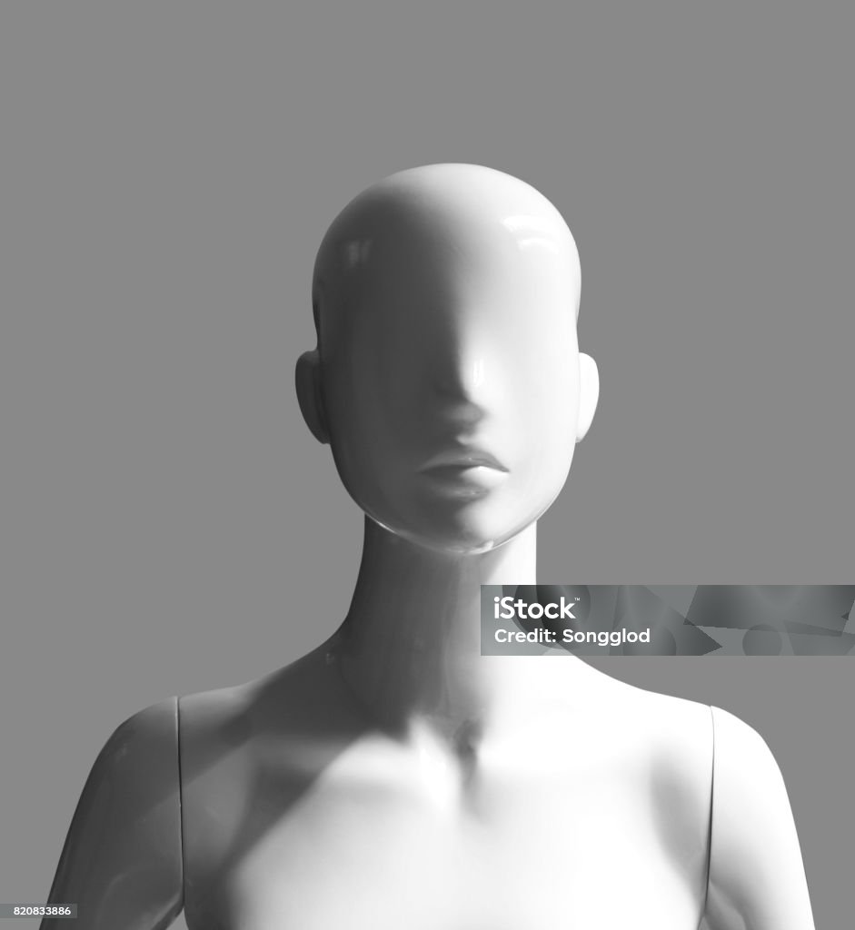 Hình Dạng Con Người Manơcanh Cái Bị Cô Lập Trên Nền Xám Hình ảnh ...
