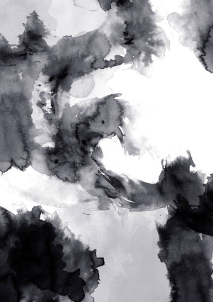 istock abstract black and white brush painted 820835842