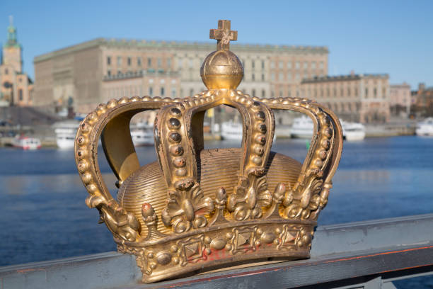 istock Royal Crown on Skeppsholm Bridge; Stockholm 820837572
