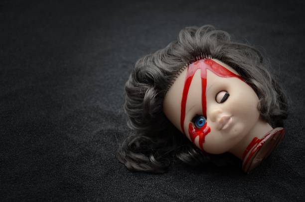 Doll head stock photo