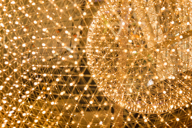 istock Blurred golden light for festive decoration,for background 820842012