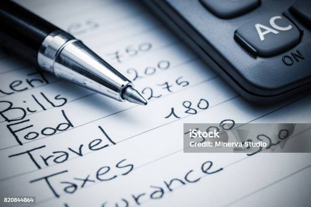 Household Expenses Concept Stock Photo - Download Image Now - Home Finances, Domestic Life, Expense