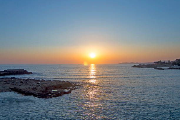 istock Sunset landscape from sea coast 820853156