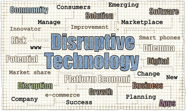 Disruptive Technology Illustration stock photo
