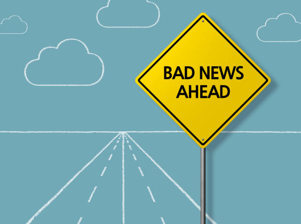 istock BAD NEWS AHEAD - Business Chalkboard Background 820854352