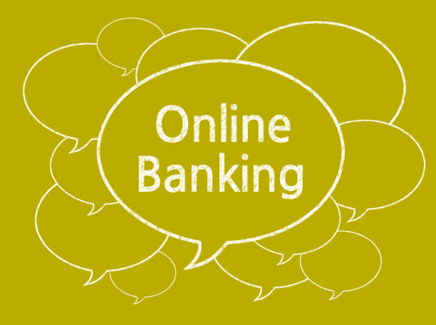 istock Online Banking (Discussion Concept) - Business Chalkboard Background 820854488
