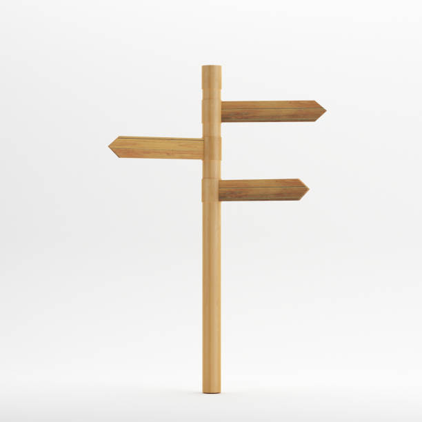 istock Wooden road signage pointing in different directions 820856396