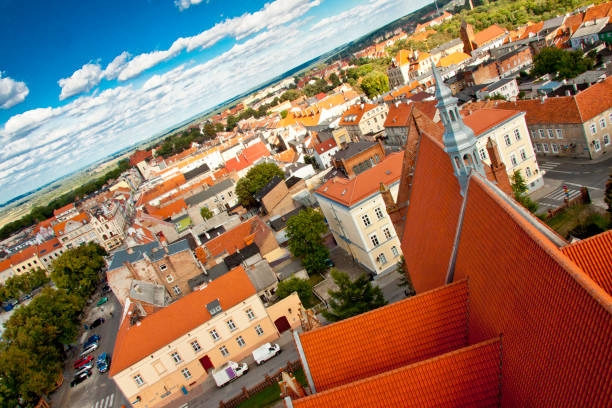 istock Aerial view on Chelmno town. 820858670