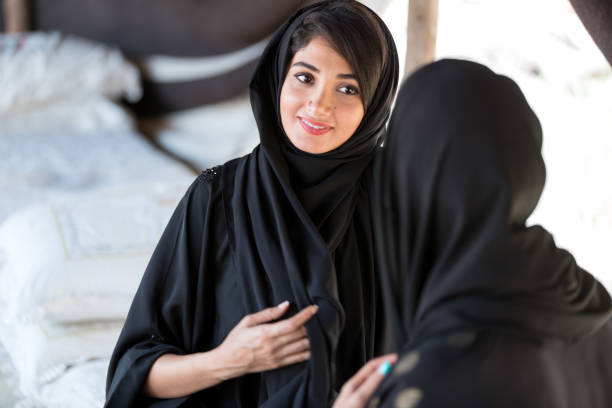 istock Middle eastern women chatting with each other 820860818