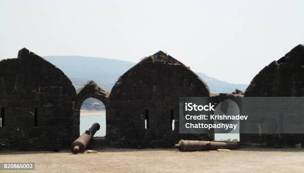 11th Century Cannon Murud Janjira Fort At Alibag India Stock Photo - Download Image Now