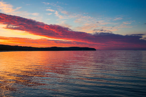 istock Red sunset over the sea 820868792