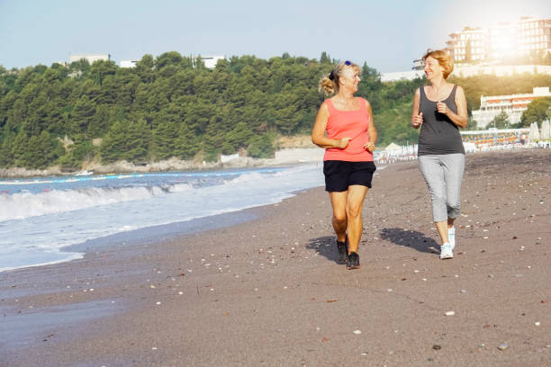istock Morning exercising on the beach 820869062