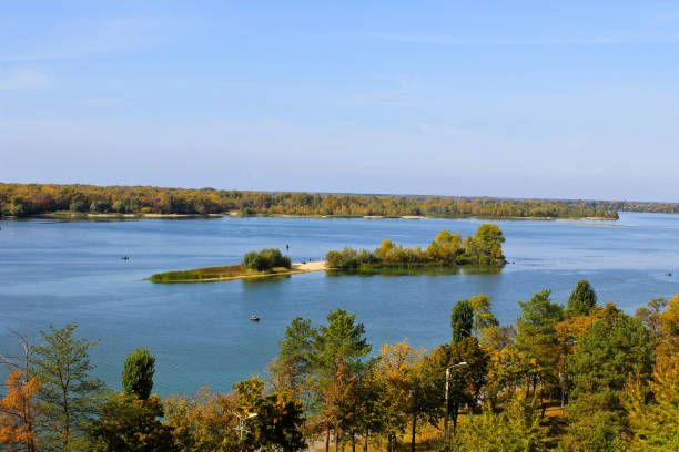 istock View on the river Dnieper on autumn 820870692