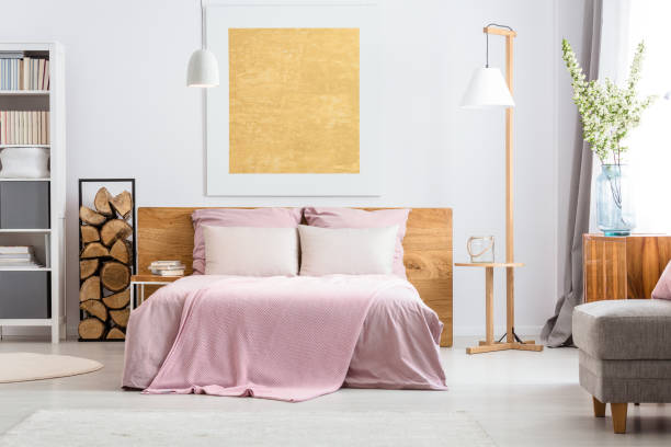 istock Natural decor of bedroom 820871282