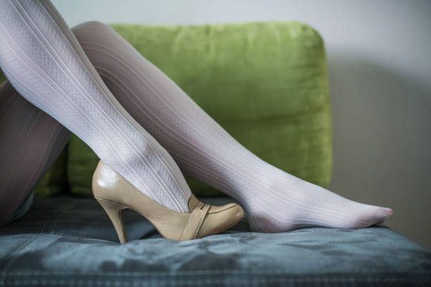 istock Woman's leg in one shoe 820874728