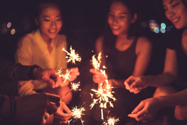 istock People in asian fireworks festival 820882390