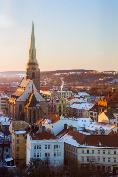 St. Bartholomew Cathedral in Pilsen St. Bartholomew Cathedral in Pilsen. Pilsen, Bohemia, Czech Republic. pilsen stock pictures, royalty-free photos & images