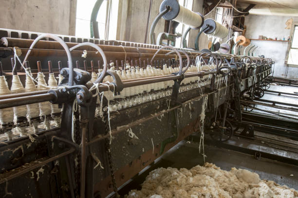 istock Vintage wool mill equipment 820888800