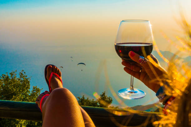 A glass of wine