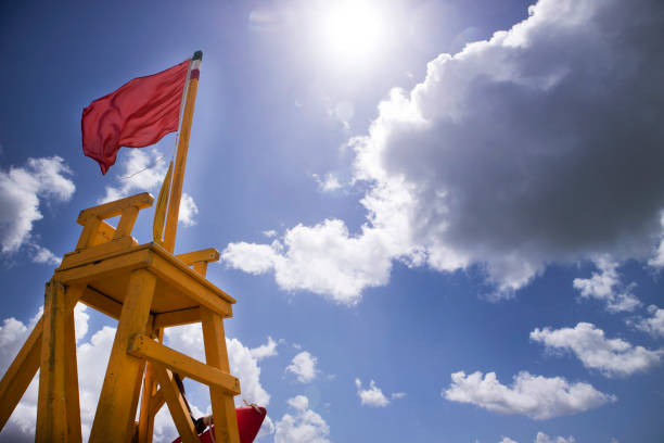 istock Tower of look-out for beach-attendant 820889488