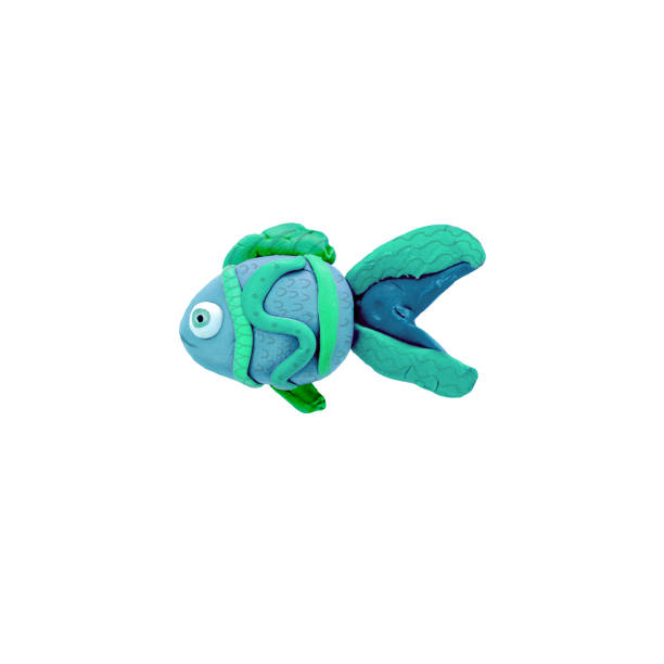 istock Plasticine  tropical fish  sculpture isolated 820892118
