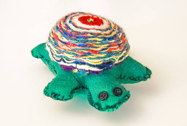 istock Turtle made with simple materials by young children during workshop at grandparents' place 820899016