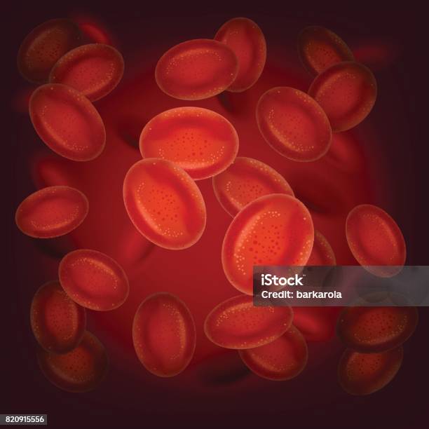 Blood Cells Background Stock Illustration - Download Image Now - Analyzing, Anatomy, Artery