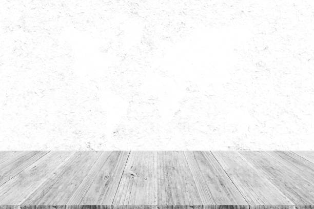 istock Wood texture background surface natural color with wood terrace with world map 820917964