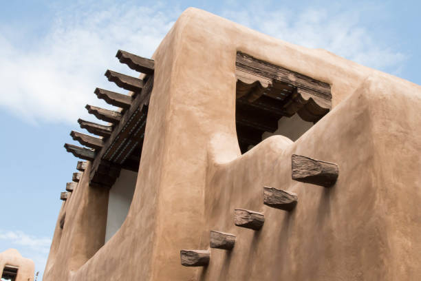 Adobe building in Santa Fe, New Mexico