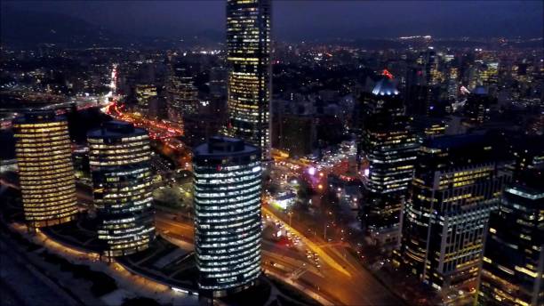 istock City night lights in Santiago, Chile 820923294