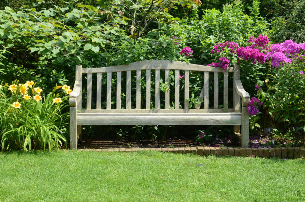 istock decor a empty chair in garden 820926032