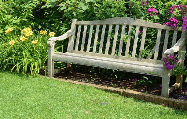 istock decor a empty chair in garden 820926038