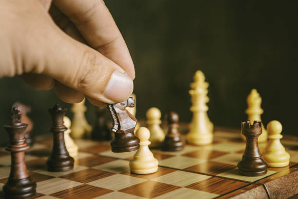 istock knight chess beat pawn game 820930006