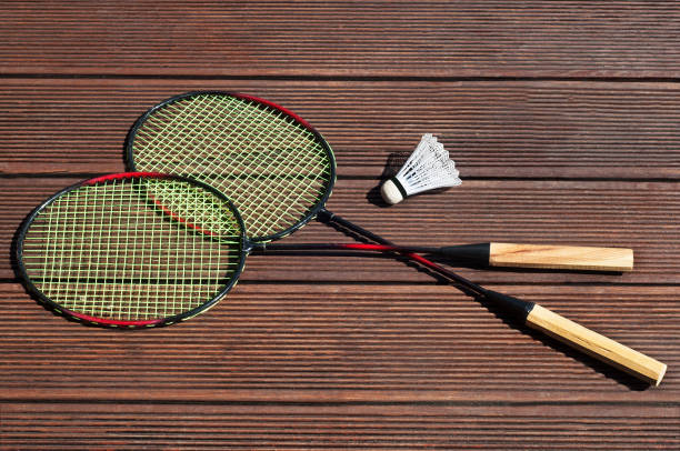 istock Summer fun, frisbee, badminton racquets, playing outside 820932572