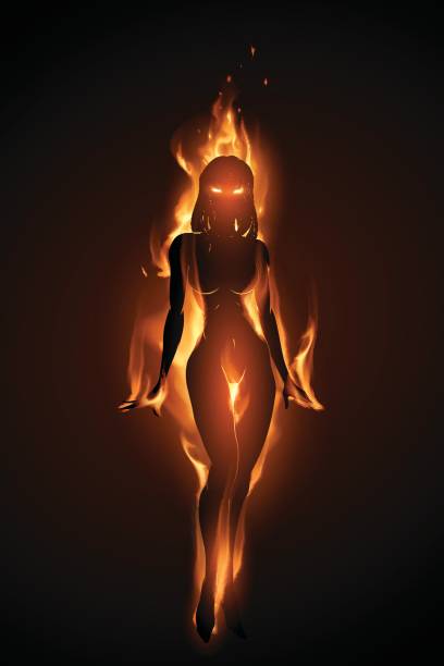 Flame Super Hero Flame Super Hero demon fictional character illustrations stock illustrations