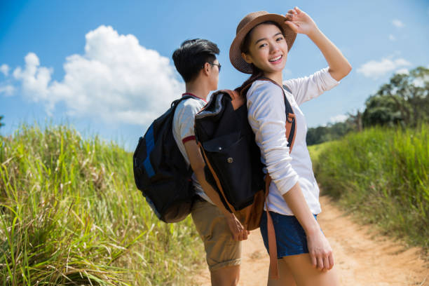 istock Asian tourists walking is a wild adventure. 820941912