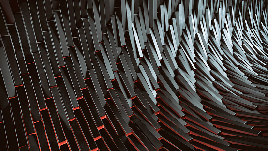 Abstract digital futuristic background. 3D rendered image.