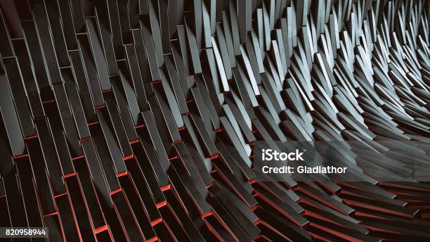 Abstract 3d Background Stock Photo - Download Image Now - Abstract, Construction Industry, Red