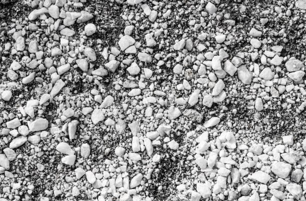 istock Texture of small white stones, natural 820960110