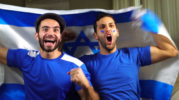 istock Israeli Friends Waving Israel Flag 820965202
