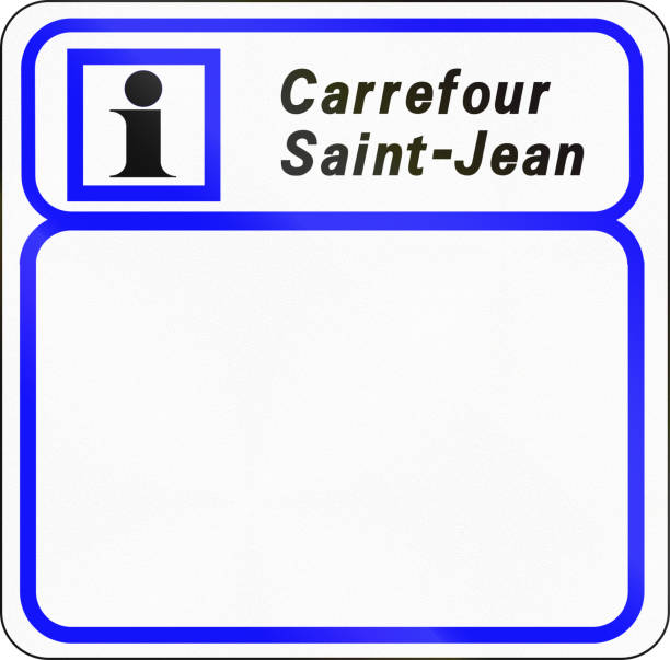 istock Road sign used in France - Information panel 820965790