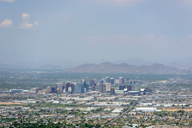 Phoenix Arizona Downtown Phoenix on a sunny day Phoenix Headhunters stock pictures, royalty-free photos & images