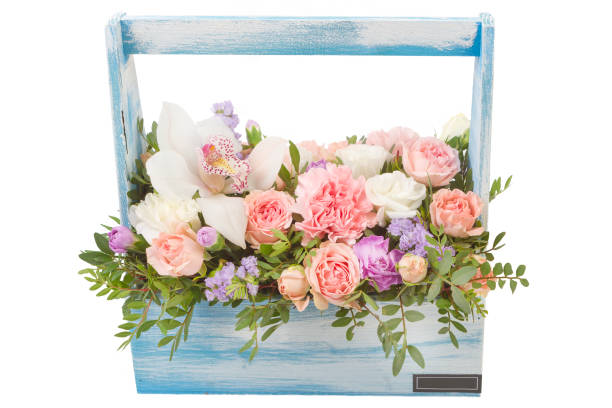 istock Isolated bouquet of bright flowers on a white background. 820969066